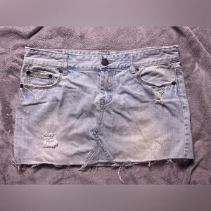 Y2K American Eagle Outfitters Light Blue Denim Mini Skirt